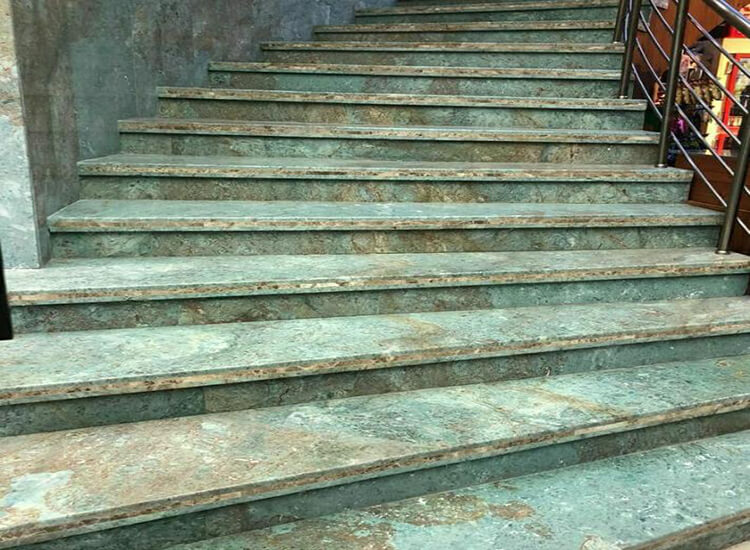 سنگ پله گرانیت فیروزه ای و مرمریت نیشابور